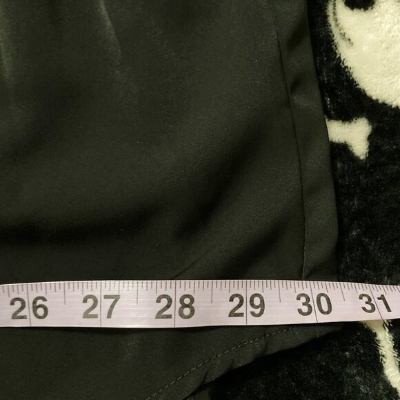 TORRID Plus-size black button-down 3/4th sleeve shirt ~ Goth 3X 4X silky blouse - Picture 8 of 13